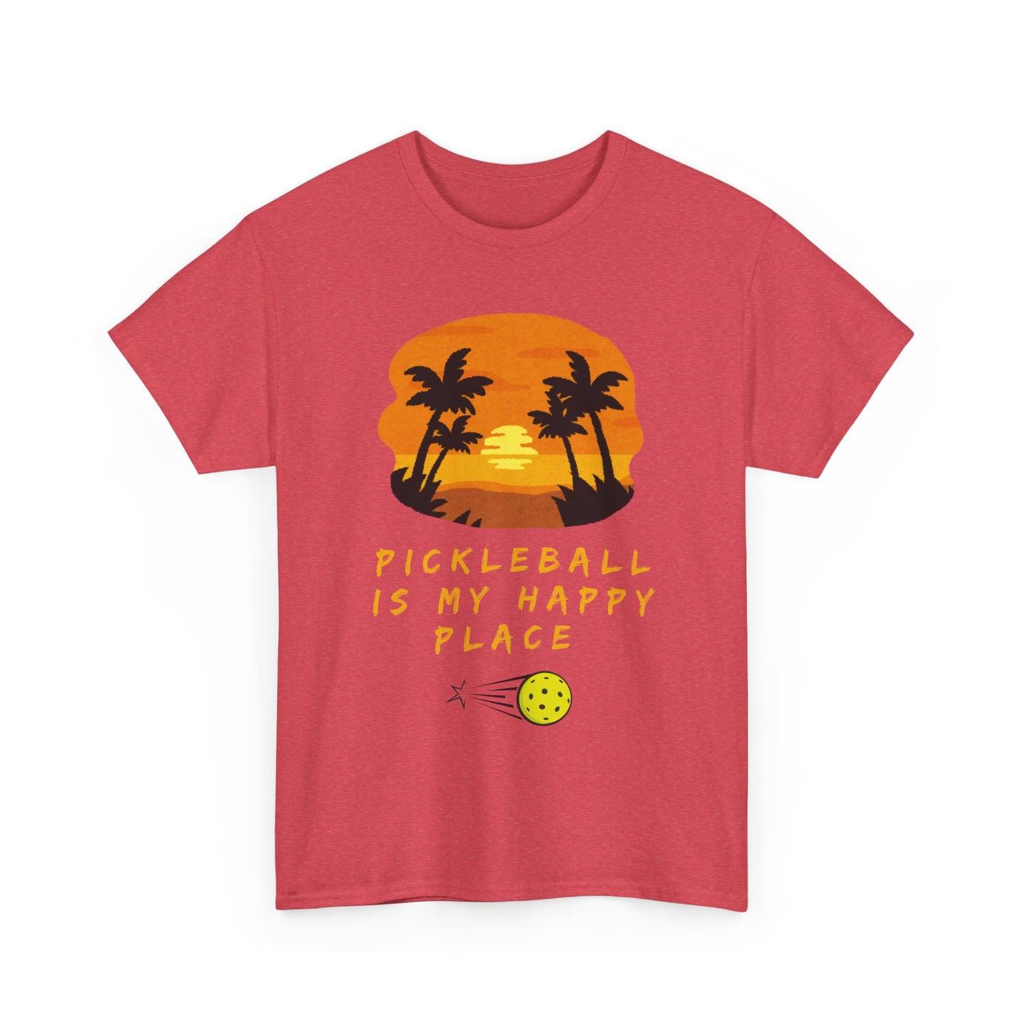 Pickleball is My Happy Place Unisex Heavy Cotton Tee