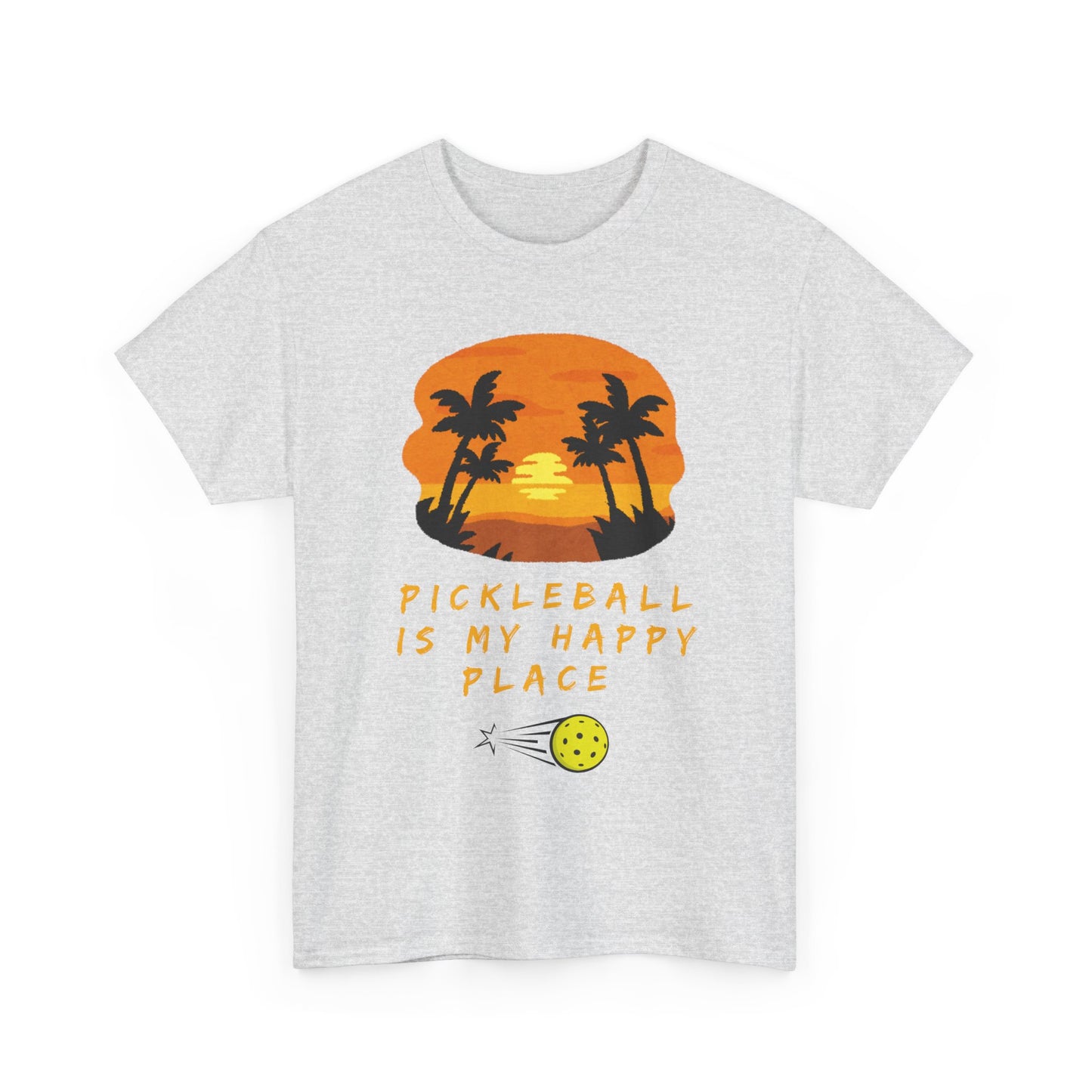 Pickleball is My Happy Place Unisex Heavy Cotton Tee