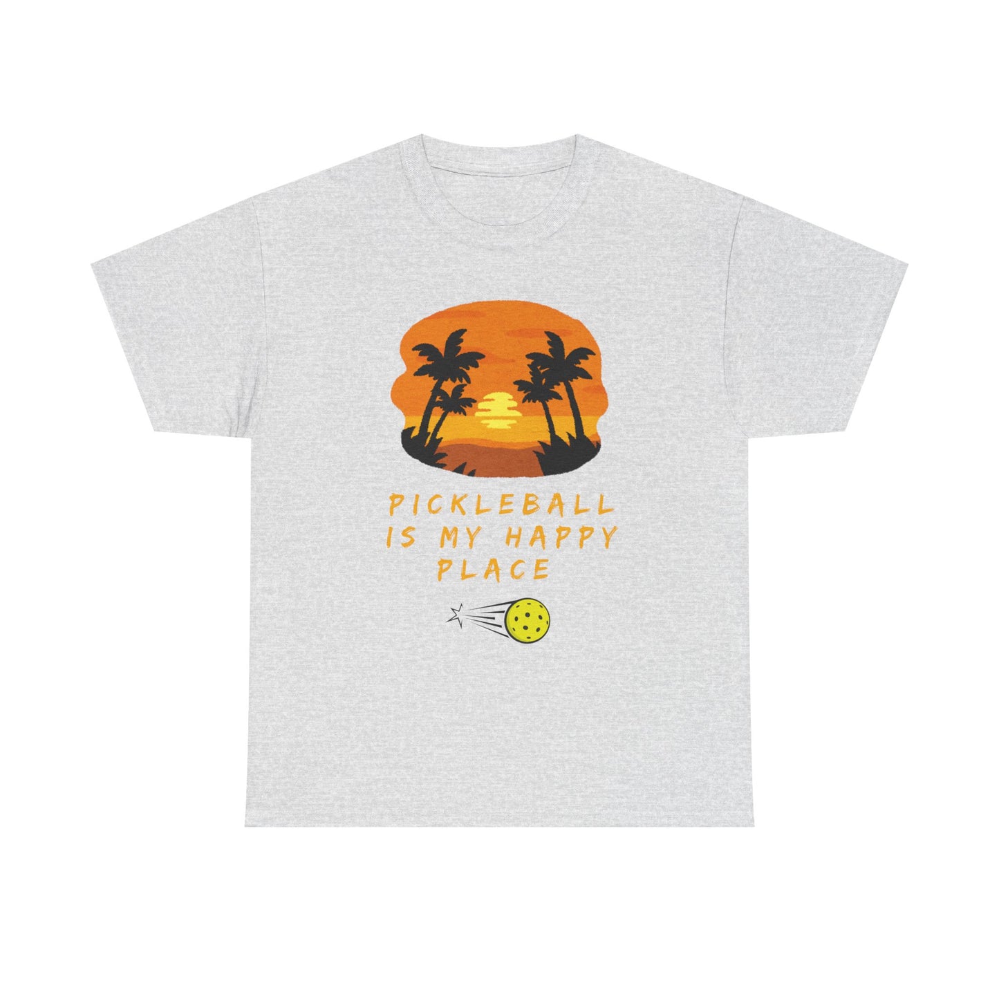 Pickleball is My Happy Place Unisex Heavy Cotton Tee